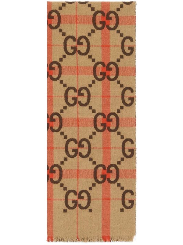Gucci  GG jacquard wool scarf