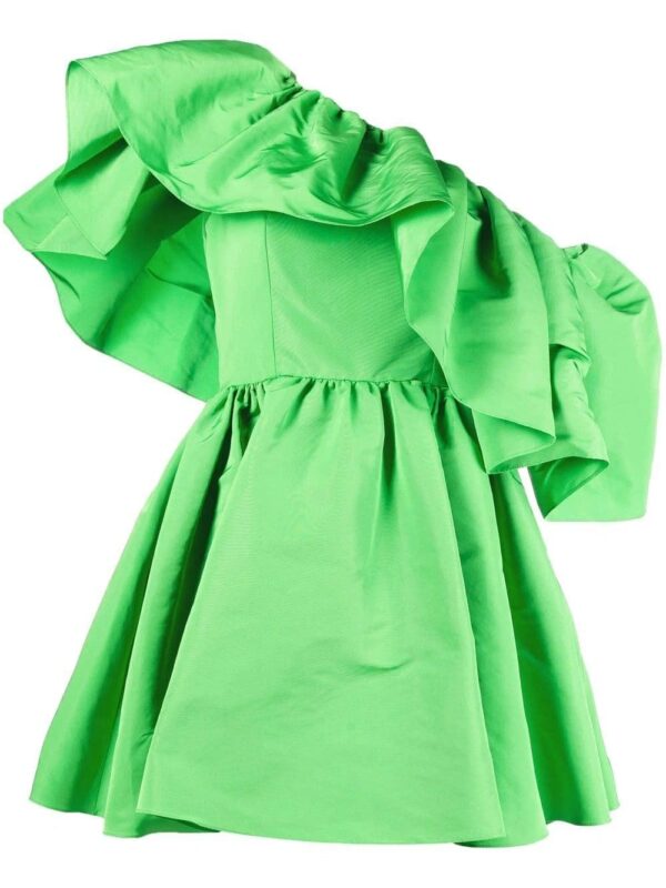 Alexander McQueen  ruffle-shoulder mini dress