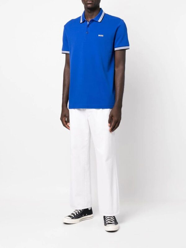 BOSS  embroidered-logo polo shirt