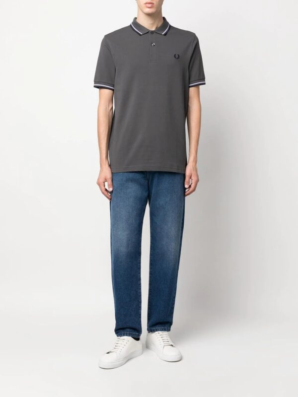 Fred Perry  stripe-trim polo-shirt - Image 2