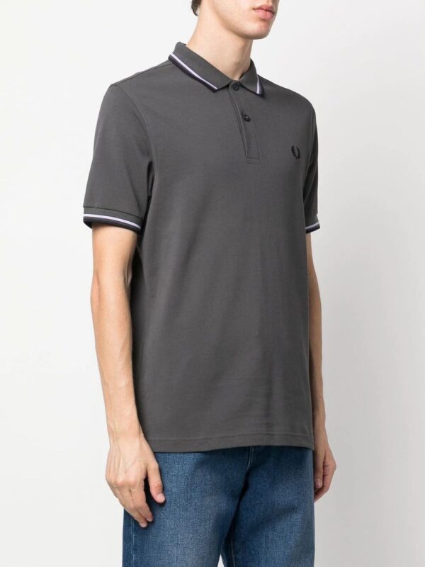 Fred Perry  stripe-trim polo-shirt - Image 3