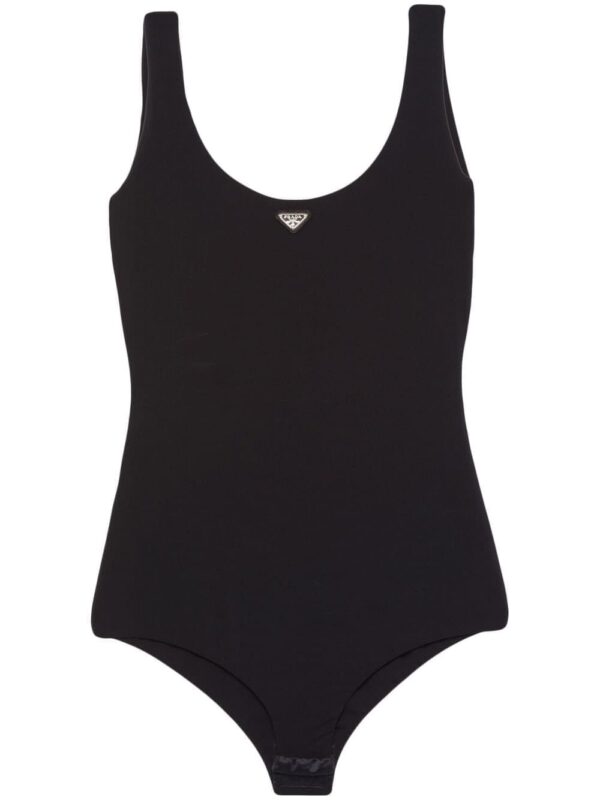 Prada triangle-logo bodysuit