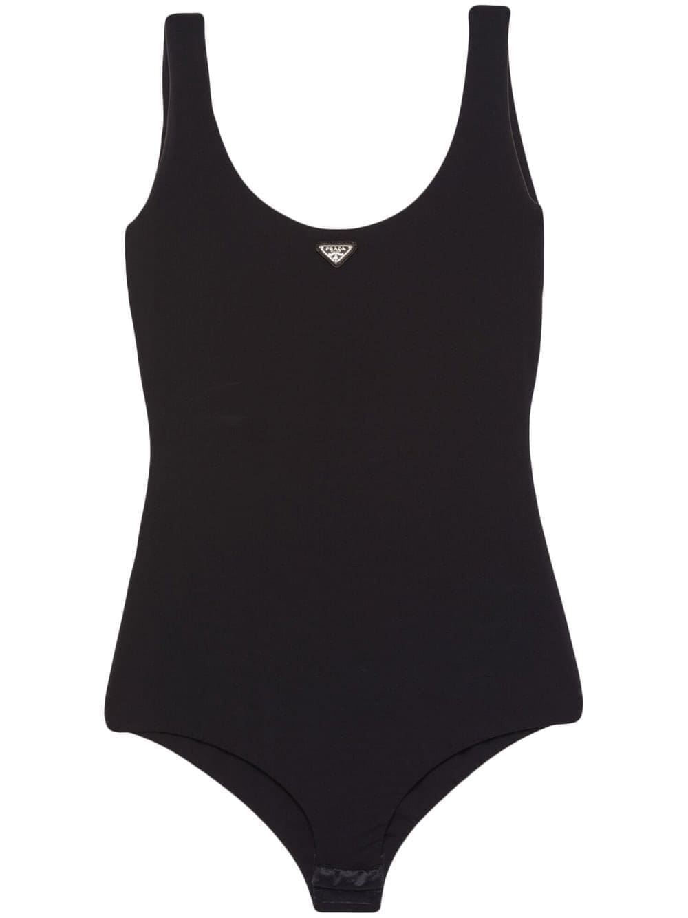Prada triangle-logo bodysuit