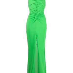 Alexander McQueen  ruched halter-neck dress