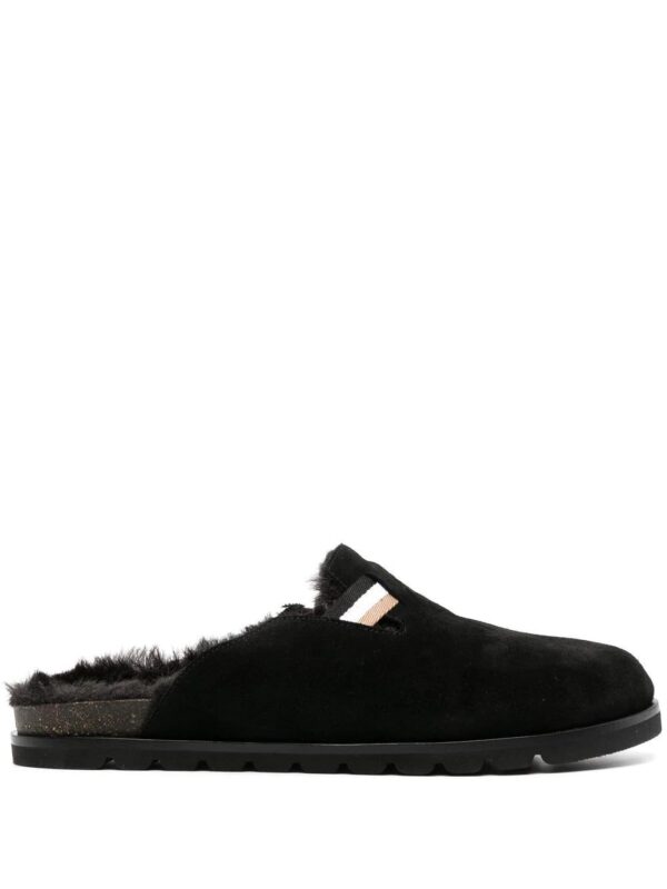BOSS  Ben faux fur-lined mules