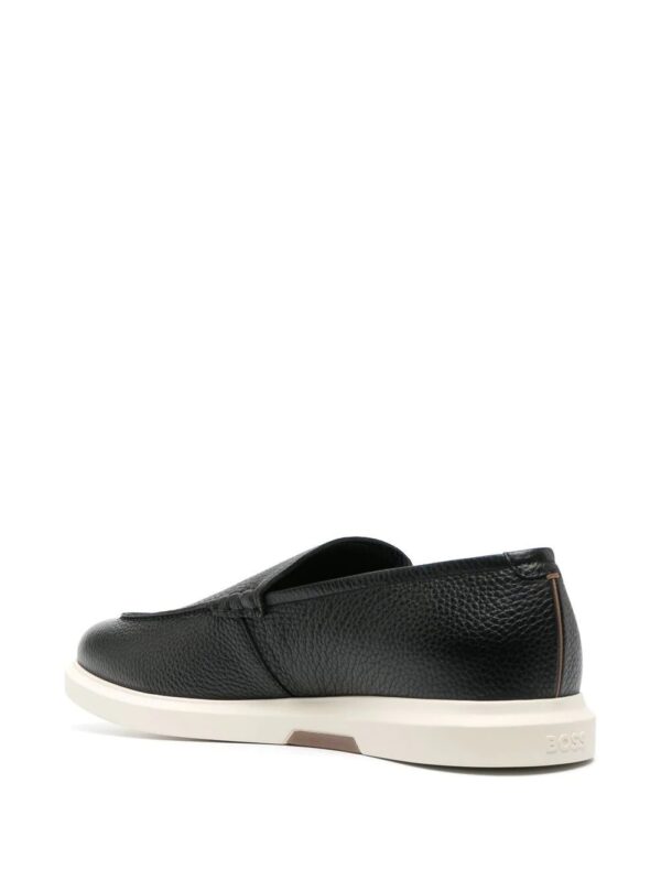 BOSS  textured leather slip-on loafers - Image 3
