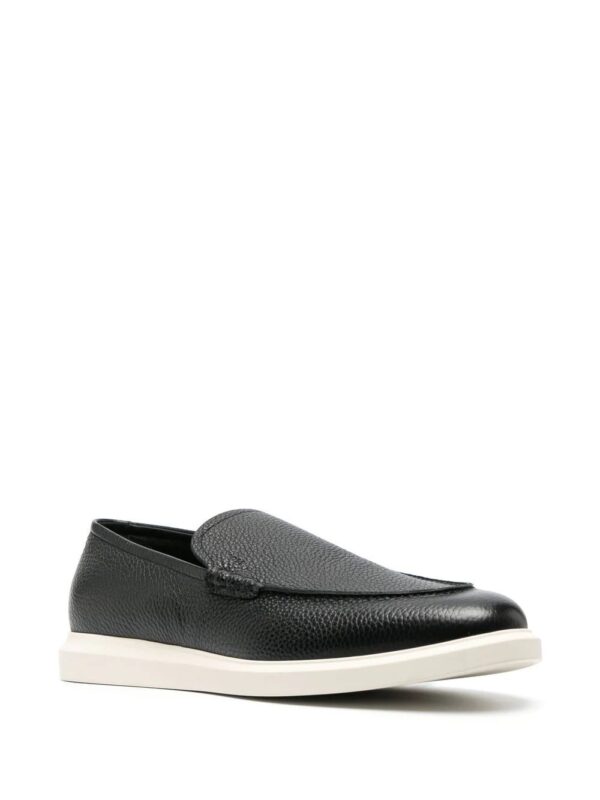 BOSS  textured leather slip-on loafers - Image 2