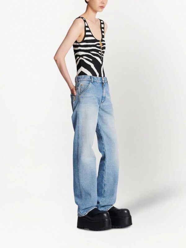 Balmain  zip-front bodysuit - Image 2