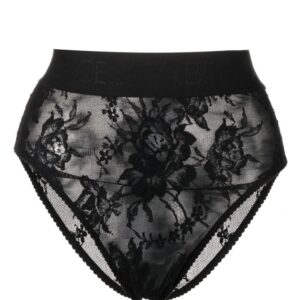 Dolce & Gabbana  floral-lace high-waist briefs