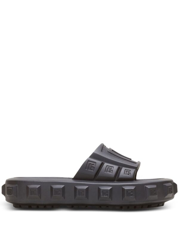 Balmain embossed-logo detail slides