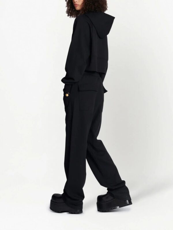 Balmain  decorative-buttons organic-cotton hoodie - Image 4
