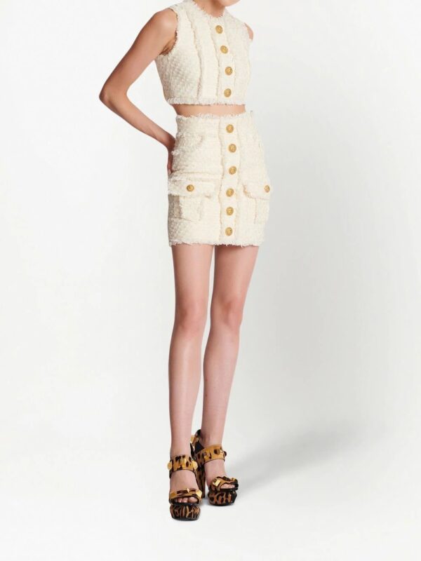 Balmain  tweed cropped top - Image 3