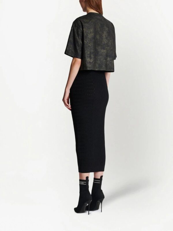Balmain  logo-print detail T-shirt - Image 4
