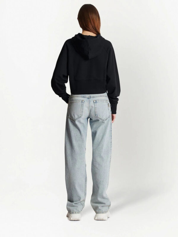 Balmain  logo-print cotton hoodie - Image 4