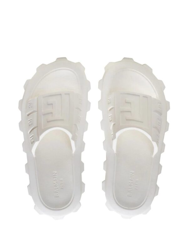 Balmain  embossed-logo detail slides - Image 4