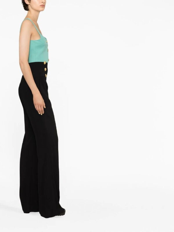 Balmain  embossed button cropped top - Image 4