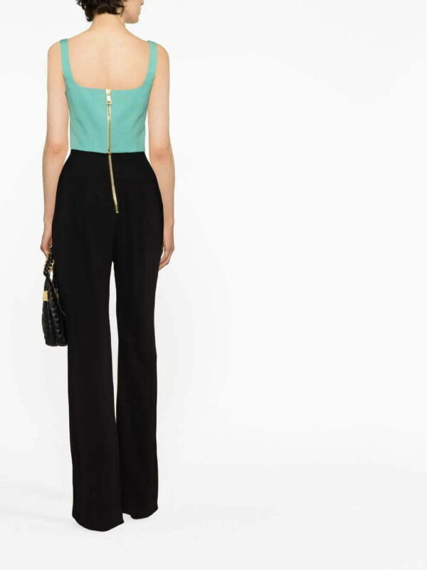 Balmain  embossed button cropped top - Image 3