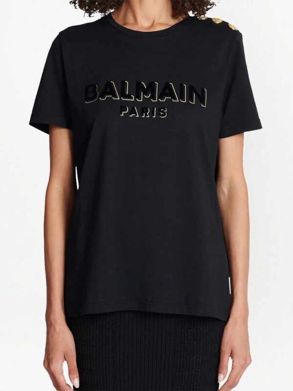 Balmain  logo-print short-sleeve T-shirt - Image 3