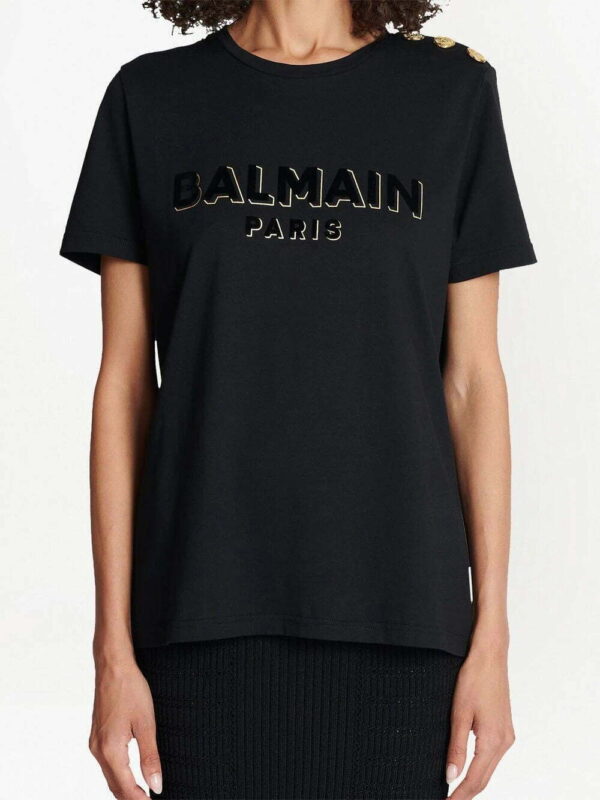 Balmain  logo-print short-sleeve T-shirt - Image 3
