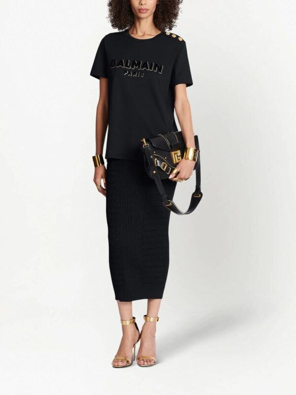 Balmain  logo-print short-sleeve T-shirt - Image 2