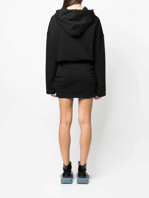 Off-White logo-embroidered hoodie dress - Image 3