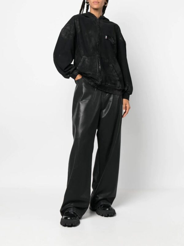 Balenciaga  cotton front-zip hoodie - Image 2