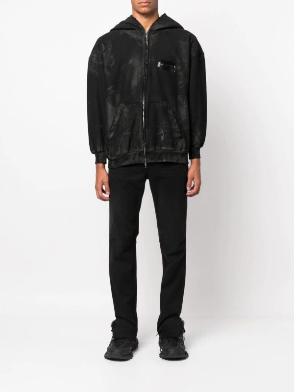 Balenciaga  cotton front-zip hoodie - Image 3
