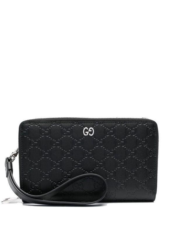Gucci  GG logo-embossed zip-around wallet