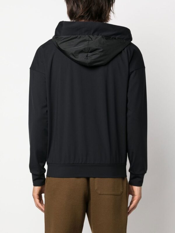 Moncler logo-patch zip-up hoodie - Image 4