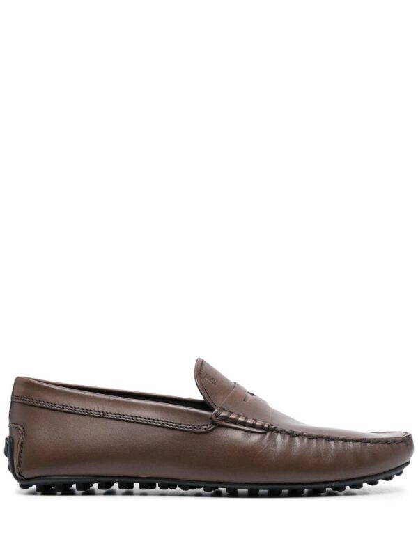 Tod's  embossed-logo detail loafers