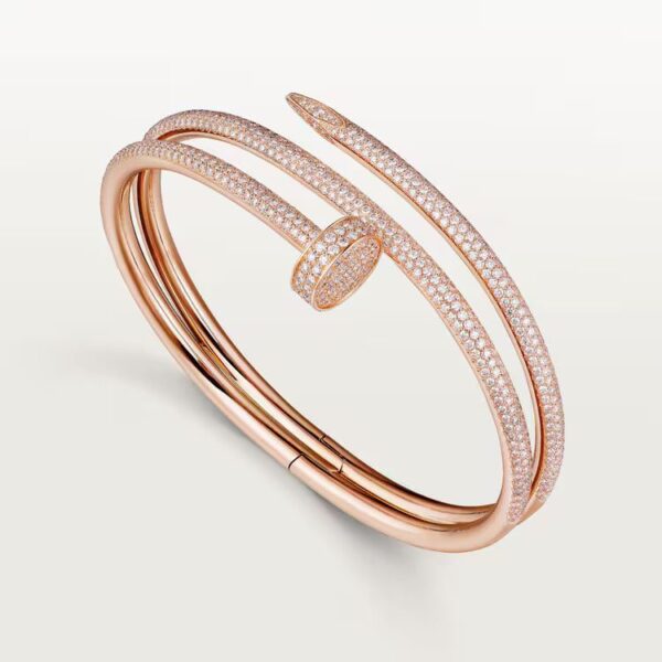 Cartier Juste un Clou bracelet, double, half-paved