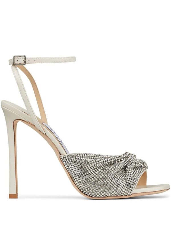 Jimmy Choo  Naria 110mm crystal-mesh sandals