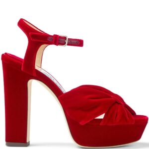 Jimmy choo  120mm Heloise velvet sandals