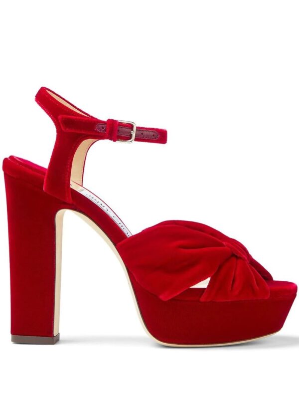Jimmy choo  120mm Heloise velvet sandals
