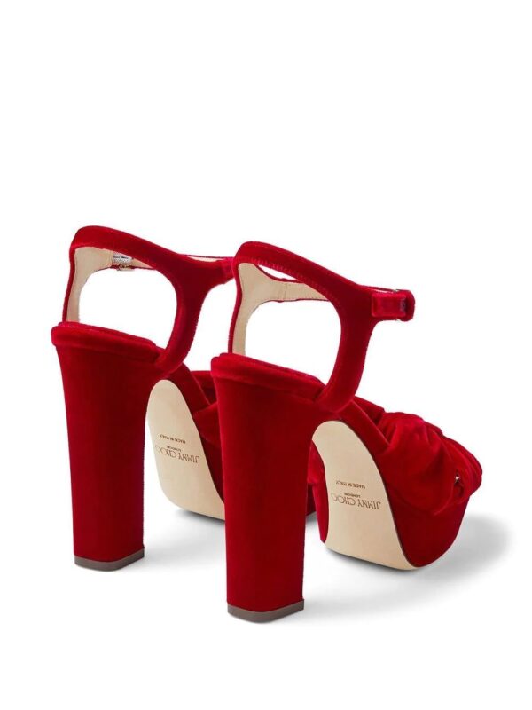 Jimmy choo  120mm Heloise velvet sandals - Image 3