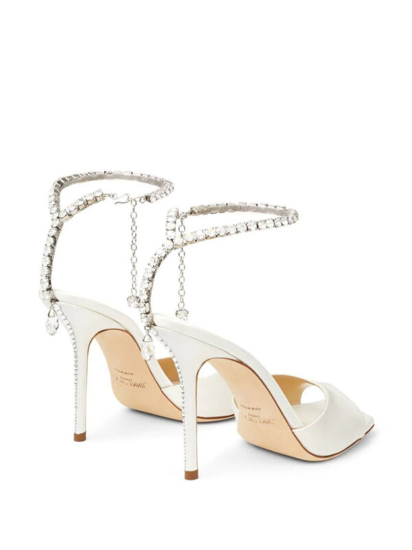 Jimmy Choo  Saeda 100mm crystal-strap sandals - Image 3