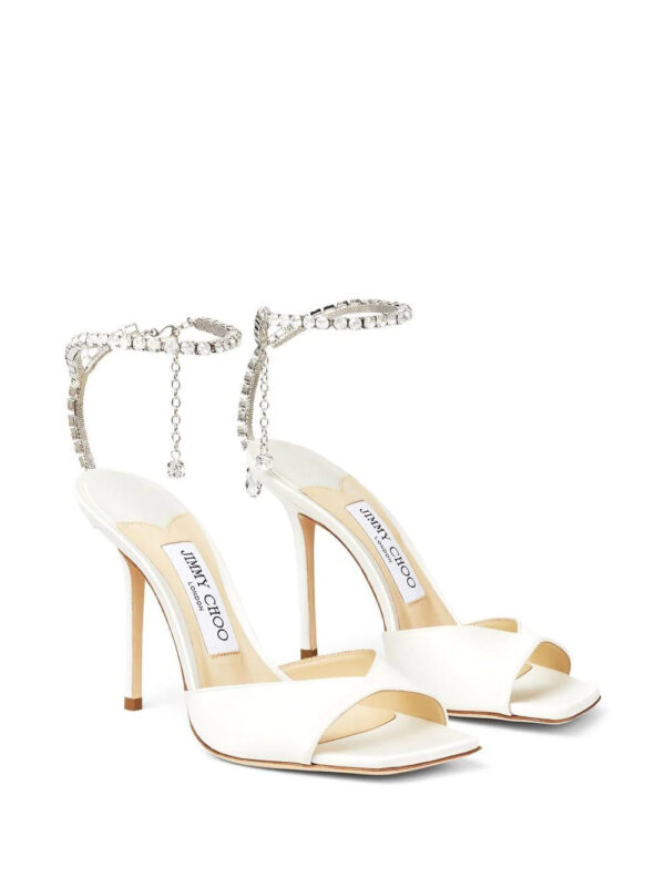 Jimmy Choo  Saeda 100mm crystal-strap sandals - Image 2