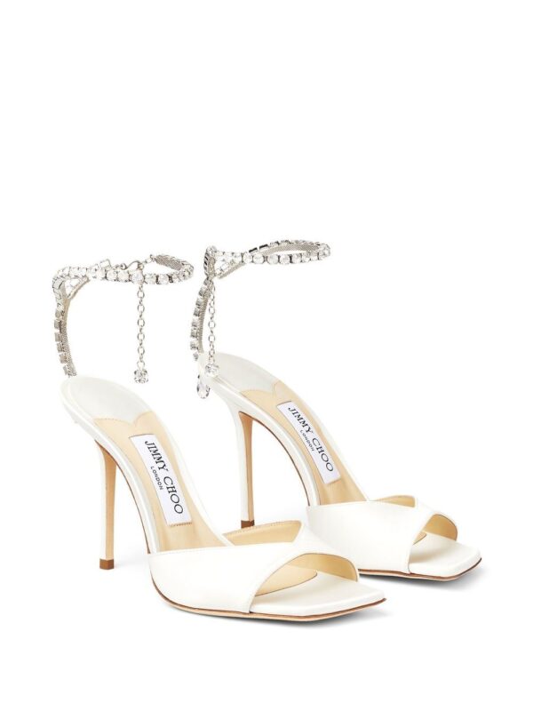 Jimmy Choo  Saeda 100mm crystal-strap sandals - Image 2