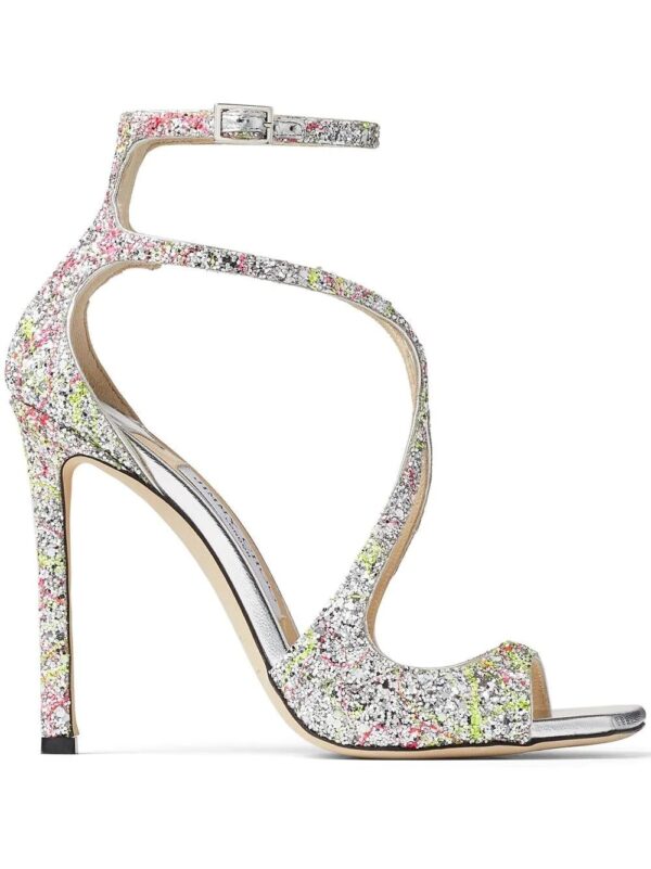 Jimmy choo  Azia 110mm glitter sandals