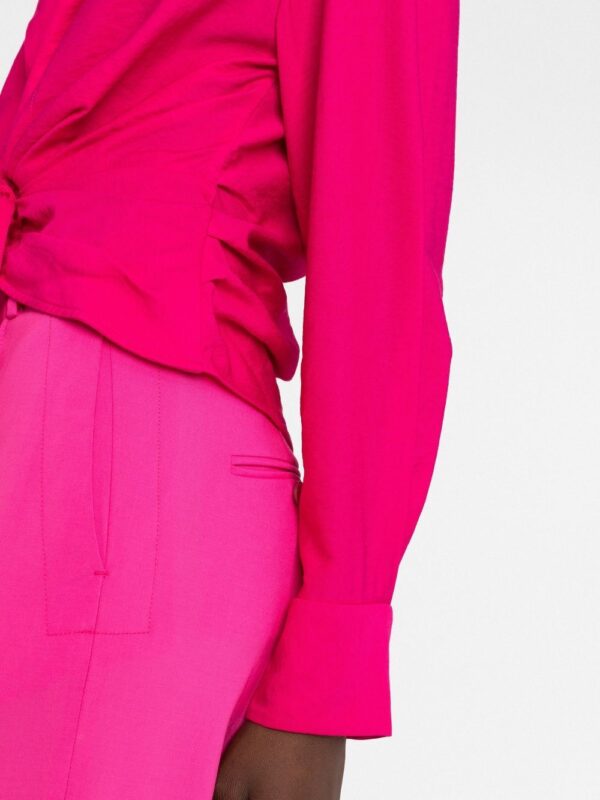 Jacquemus  knot-detail long-sleeve shirt - Image 3