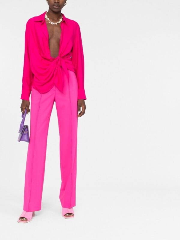 Jacquemus  knot-detail long-sleeve shirt - Image 2