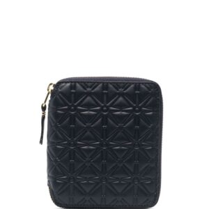 Comme Des Garçons Wallet  geometric-embossed zip-around wallet