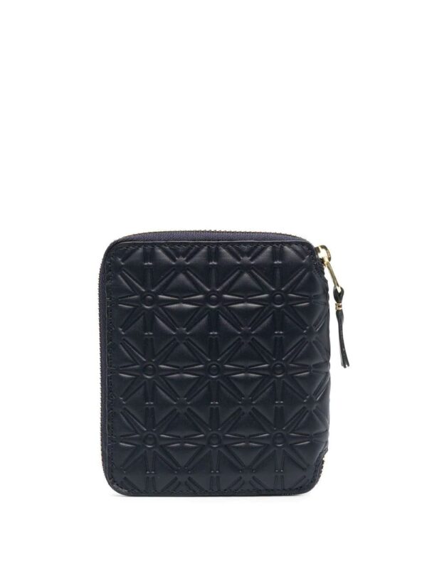 Comme Des Garçons Wallet  geometric-embossed zip-around wallet - Image 2