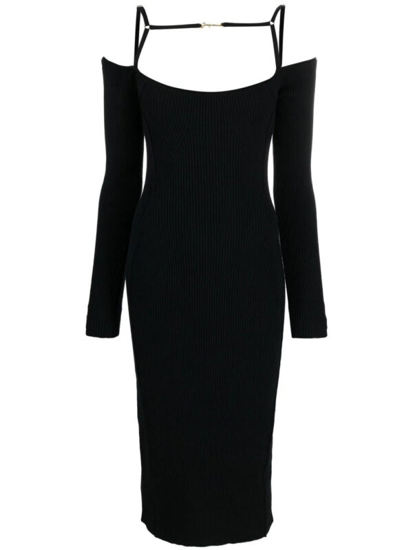 Jacquemus  La Robe Sierra ribbed midi dress