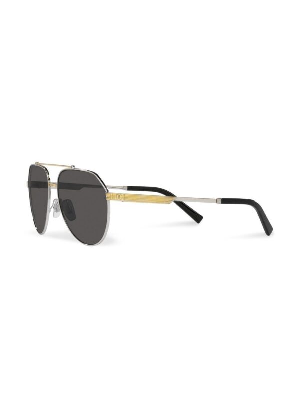 Dolce & Gabbana Eyewear pilot-frame logo sunglasses - Image 2