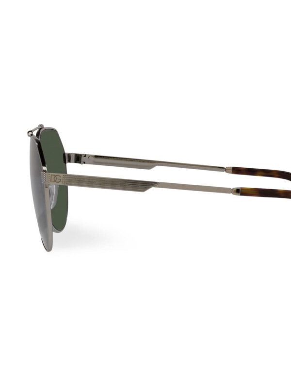 Dolce & Gabbana Eyewear Gros Grain pilot-frame sunglasses - Image 3