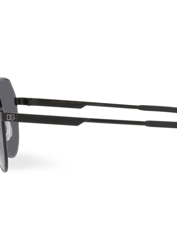 Dolce & Gabbana Eyewear Gros grain pilot-frame sunglasses - Image 3
