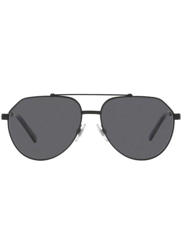 Dolce & Gabbana Eyewear Gros grain pilot-frame sunglasses