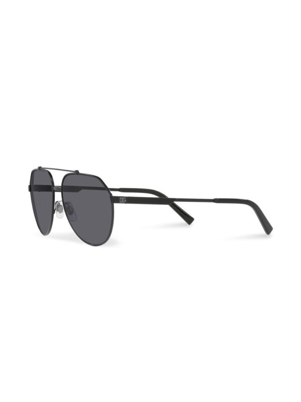 Dolce & Gabbana Eyewear Gros grain pilot-frame sunglasses - Image 2