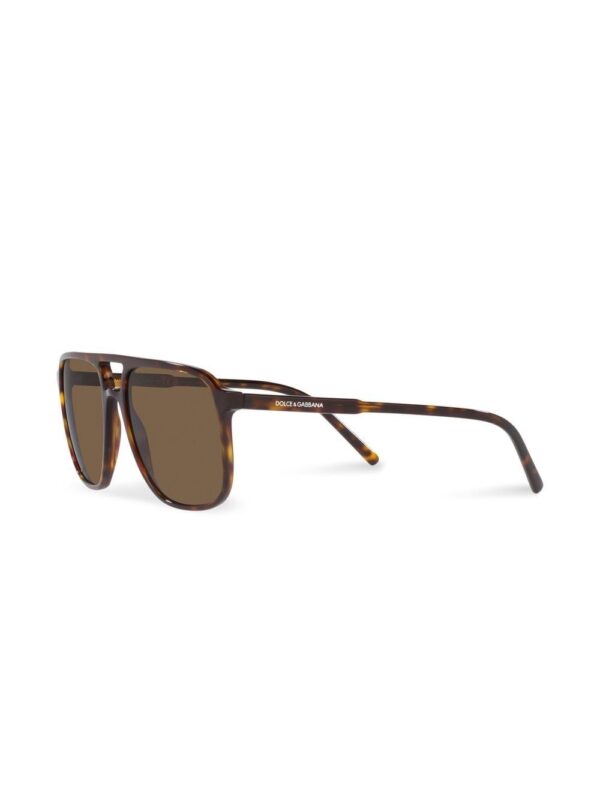 Dolce & Gabbana Eyewear logo-print oversized sunglasses - Image 2